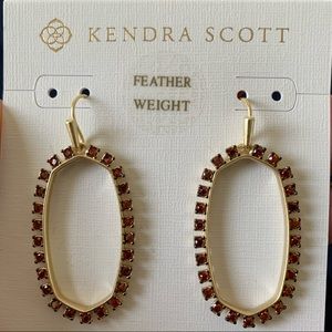 Kendra Scott Elle Open Frame Earrings in Gold